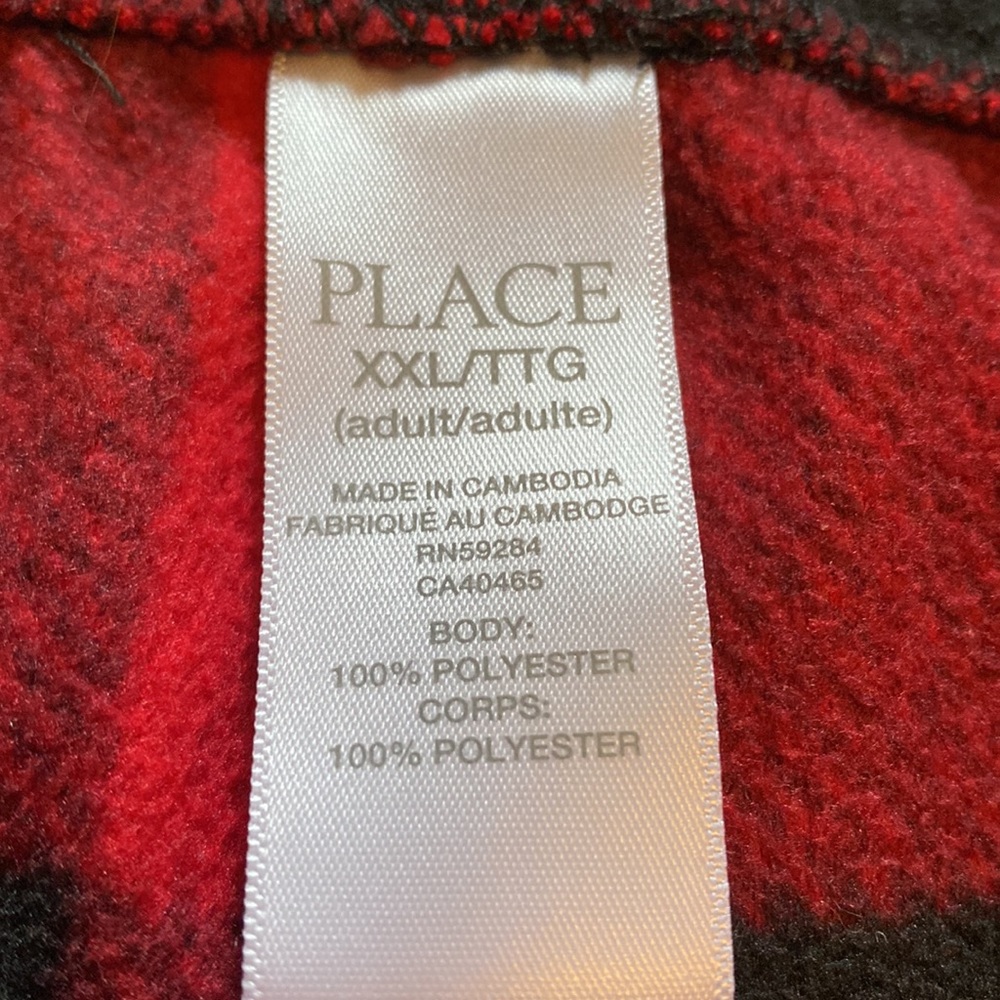 Place Black & Red Plaid Pajama Pants - Picture 4 of 6